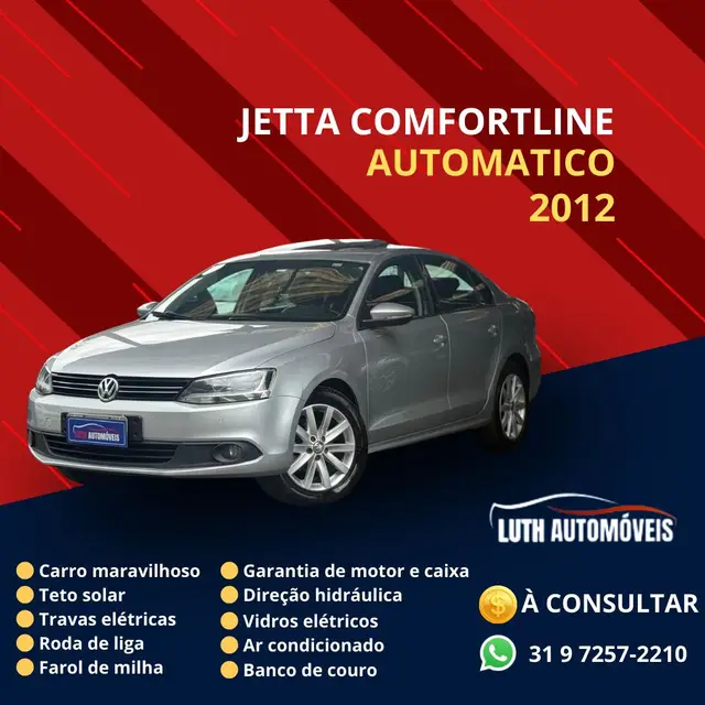 Carro Volkswagen Jetta 2012 2.0 Comfortline Tiptronic (Flex)
