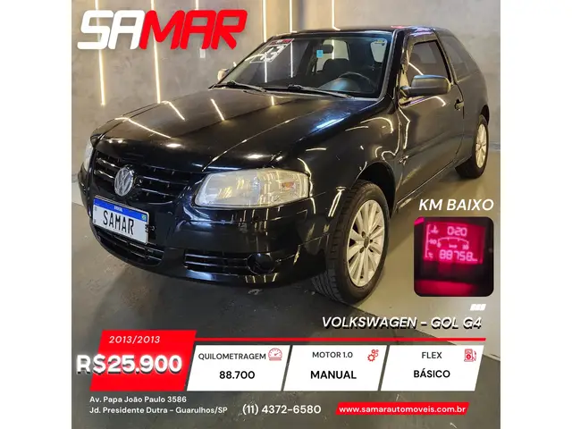 Carro Volkswagen Gol 2013 1.0 8V (G4)(Flex)2p