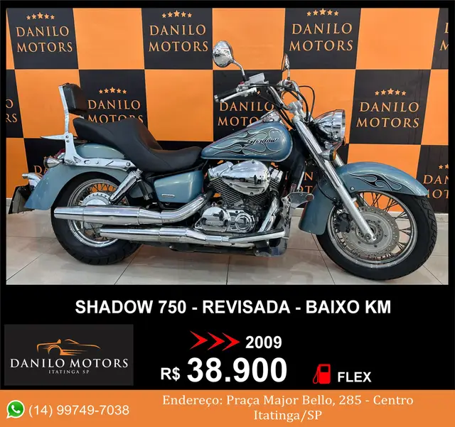 Moto Honda Shadow 2009 VT 750