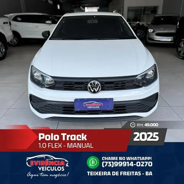 Carro Volkswagen Polo 2025 Track 1.0 Flex 12V 5p