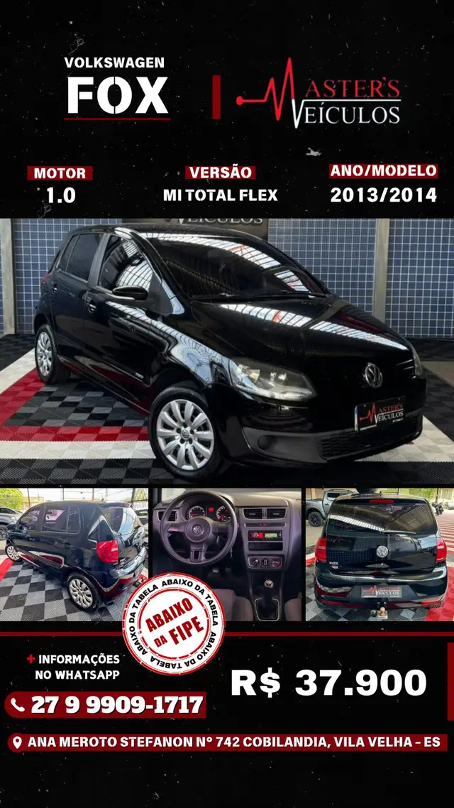 Carro Volkswagen Fox 2014 1.0 TEC (Flex) 4p