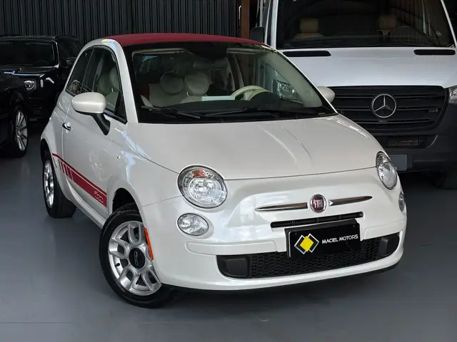 Carro Fiat 500 2015 Cabrio Dualogic 1.4 Evo (Flex)