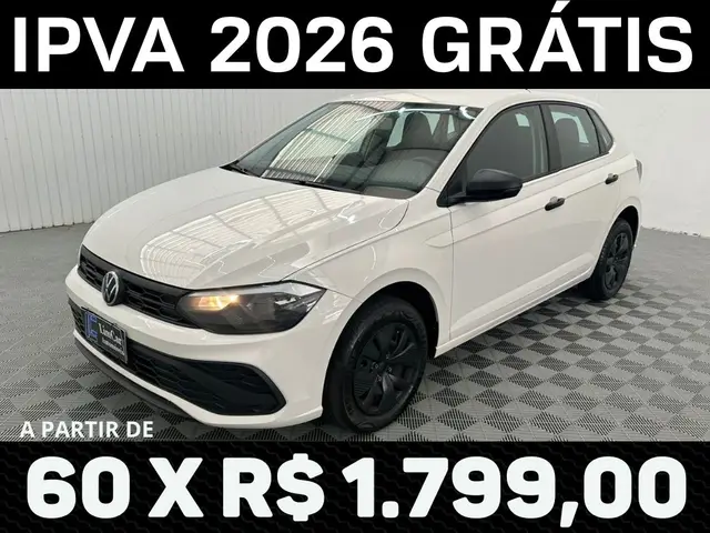 Carro Volkswagen Polo 2025 Track 1.0 Flex 12V 5p