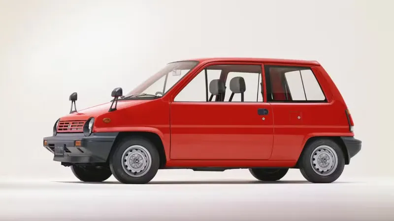 Este Honda City vinha com moto no porta-malas para rodar na cidade