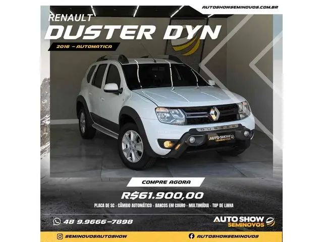 Carro Renault Duster 2016 2.0 16V Dynamique (Aut) (Flex)