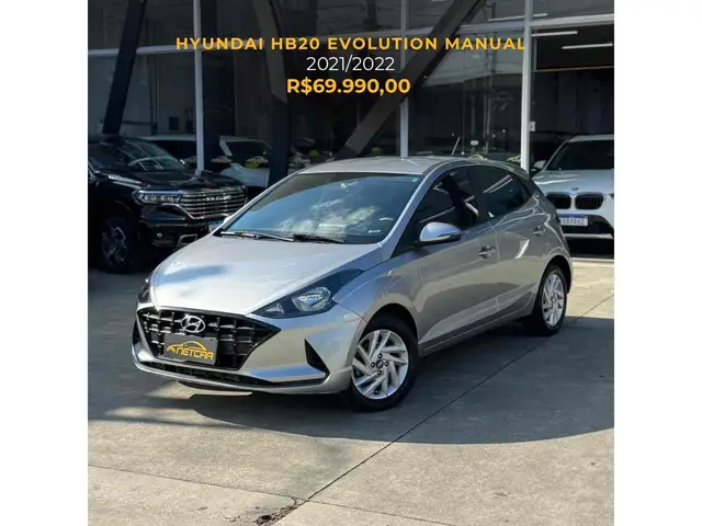 Carro Hyundai HB20 2022 Evolution Bluelink 1.0 (Aut.)