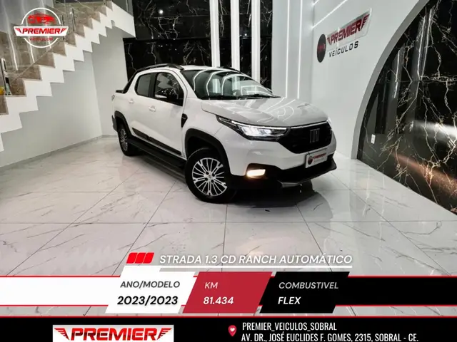 Carro Fiat Strada 2023 Ranch 1.3 Flex 8V CD Aut.