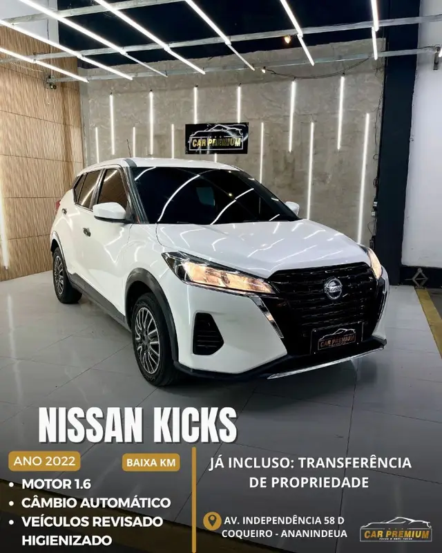 Carro Nissan Kicks 2022 1.6 Active S (Aut) (Flex)