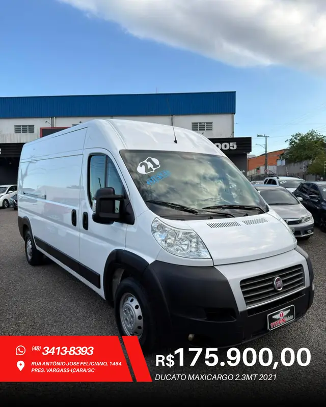 Carro Fiat Ducato 2021 Cargo Médio 2.3 16V Diesel