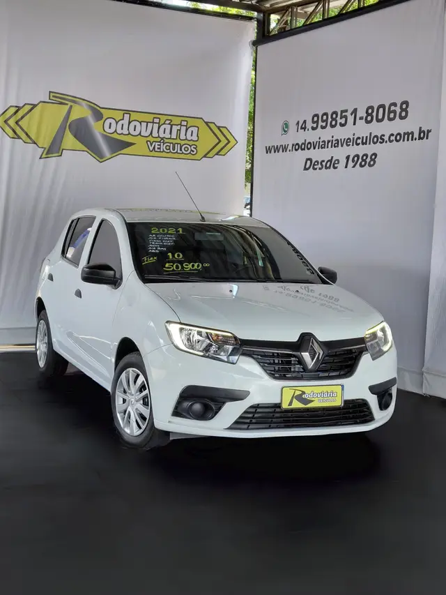 Carro Renault Sandero 2021 Life 1.0 12V SCe (Flex)