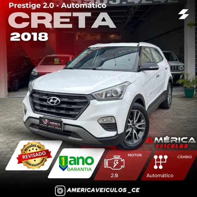 Carro Hyundai Creta 2018 Prestige 2.0 (Aut) (Flex)