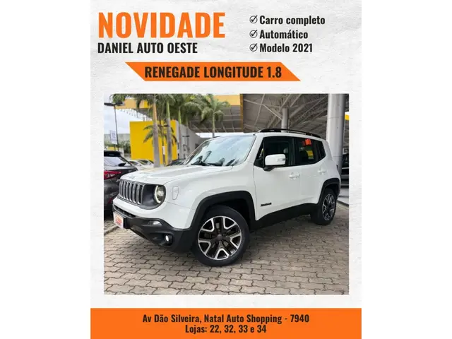 Carro Jeep Renegade 2021 Longitude 1.8 4x2 (Aut) (Flex)