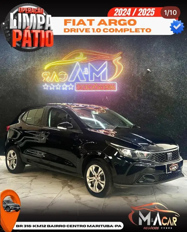 Carro Fiat Argo 2025 Drive 1.0
