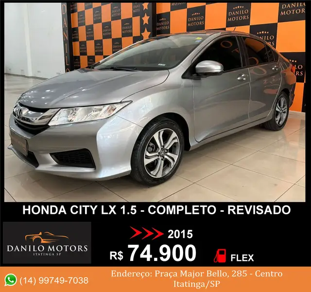 Carro Honda City 2015 LX 1.5 CVT (Flex)