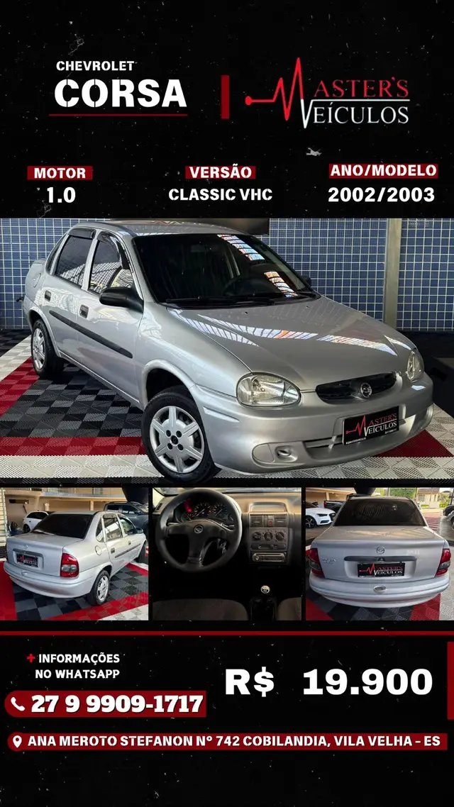 Carro Chevrolet Classic 2003 Corsa Sedan  1.0 MPFi