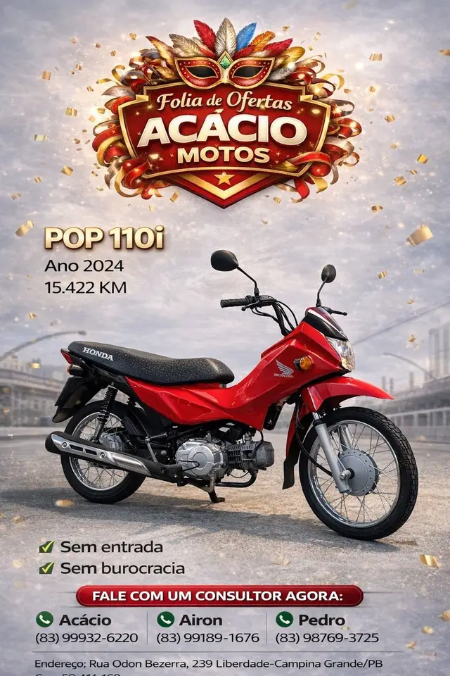 Moto Honda Pop 110i 2024 110i