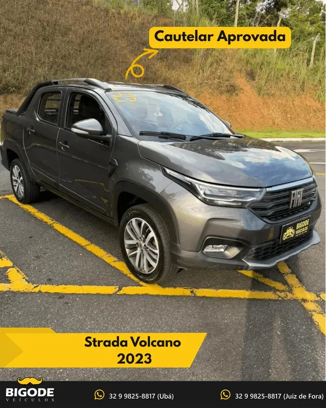 Carro Fiat Strada 2023 Volcano 1.3 8V CD AT