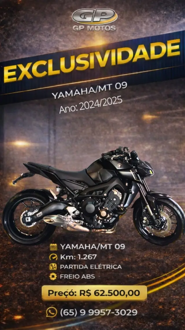 Moto Yamaha MT-09  2025 ABS