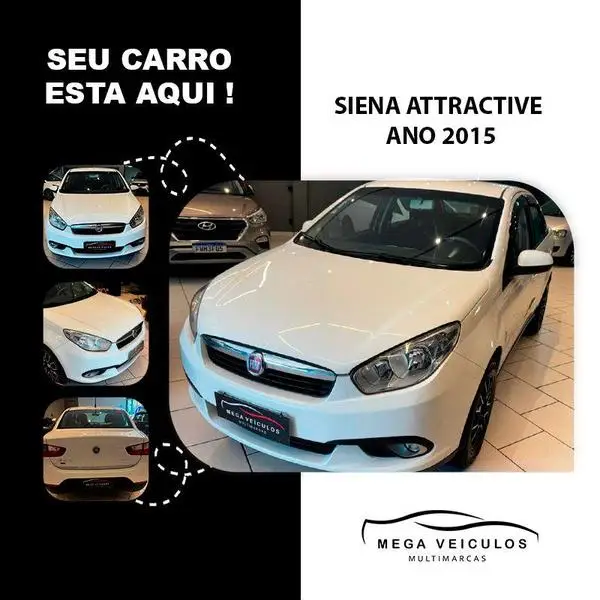 Carro Fiat Grand Siena 2015 Evo Attractive 1.4 8V (Flex)