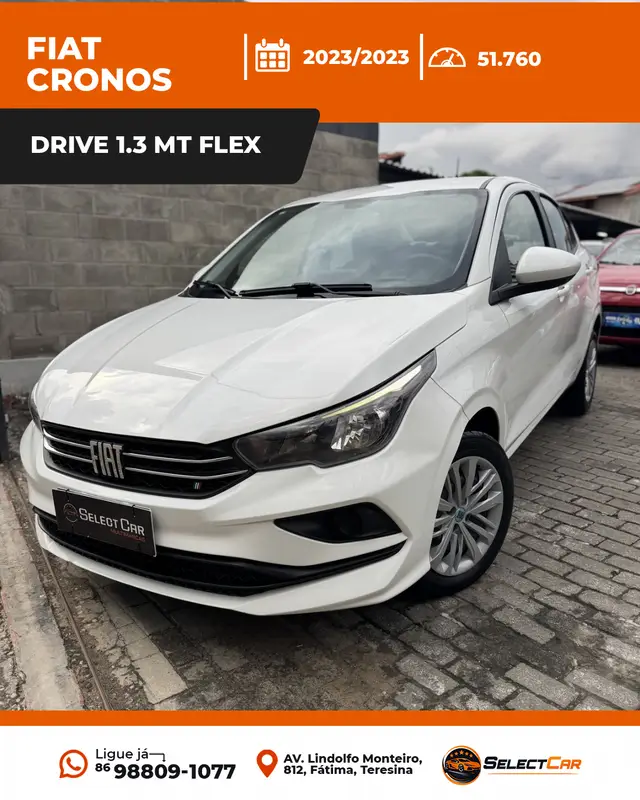 Carro Fiat Cronos 2023 Drive 1.3 (Flex) MT
