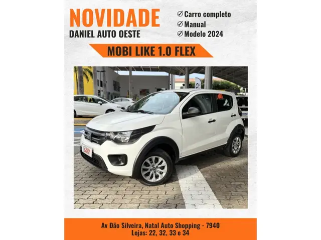 Carro Fiat Mobi 2024 Like 1.0