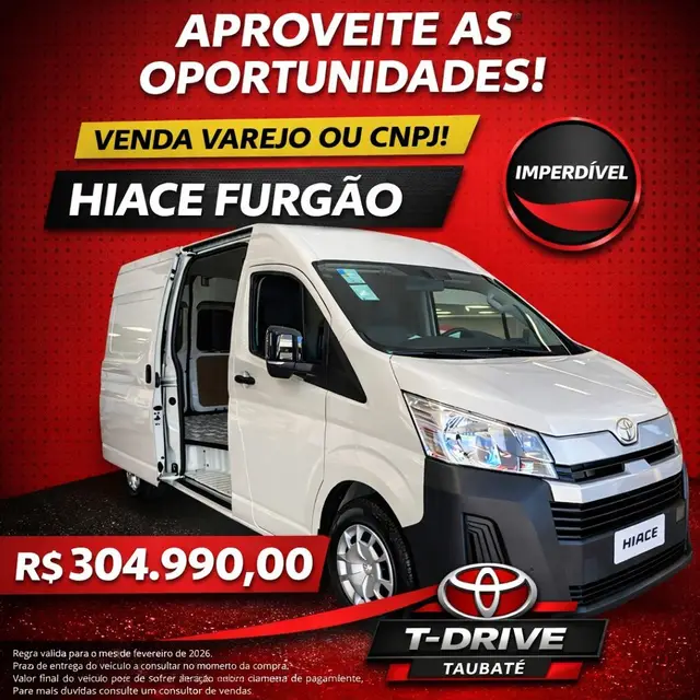 Carro Toyota Hiace 2026 Minibus DX 2.8