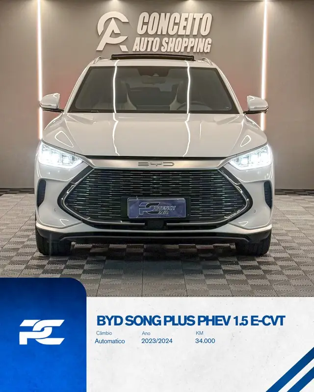 Carro BYD Song Plus 2024 (Híbrido)