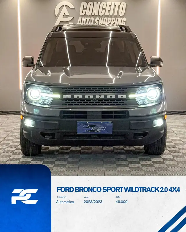 Carro Ford Bronco Sport 2023 Wildtrak 2.0 Turbo (Aut)