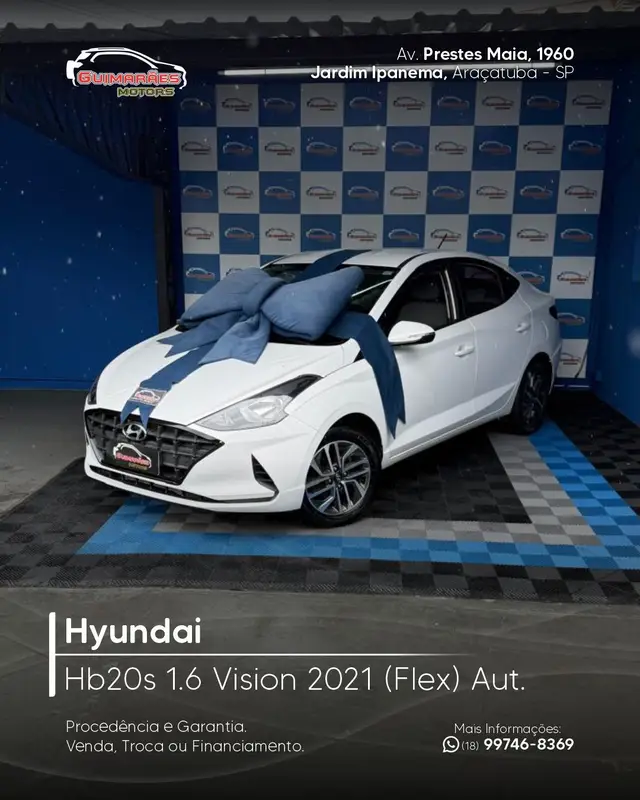 Carro Hyundai HB20S 2021 1.6 Vision (Aut) (Flex)