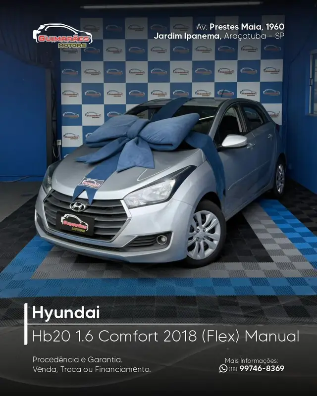 Carro Hyundai HB20 2018 1.6 Comfort Plus (Flex)