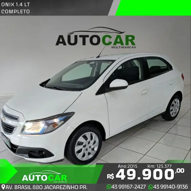 Carro Chevrolet Onix 2015 1.4 LT SPE/4