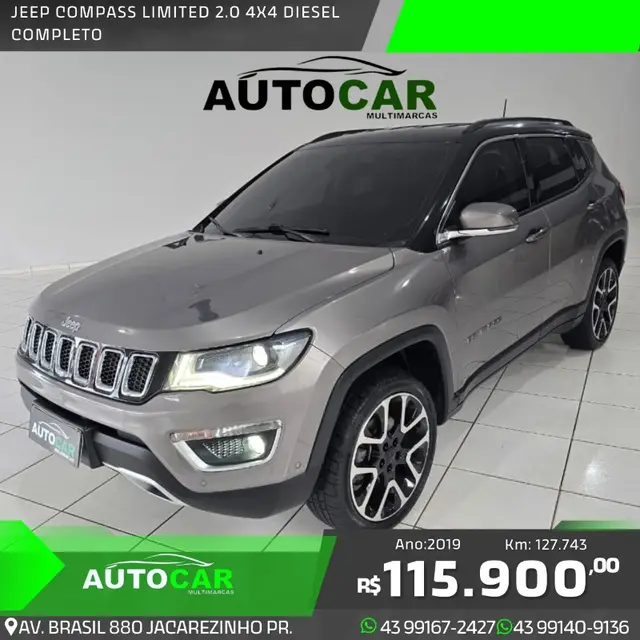 Carro Jeep Compass 2019 2.0 TDI Limited 4WD (Aut)