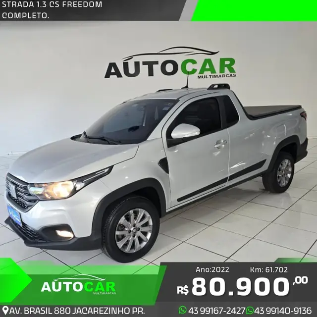Carro Fiat Strada 2022 Freedom 1.3 CS Plus (Flex)