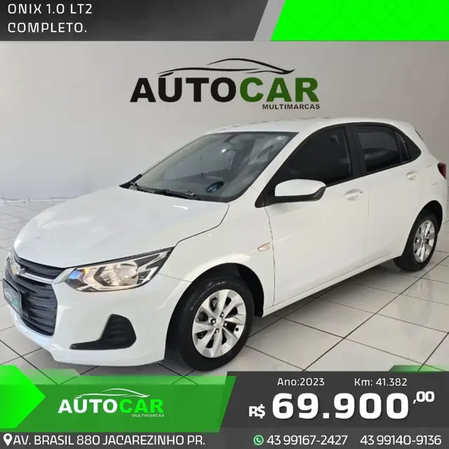 Carro Chevrolet Onix 2023 LT 1.0