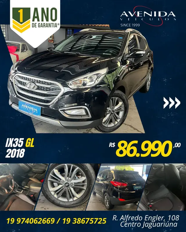 Carro Hyundai ix35 2018 2.0 GL 2WD (Aut) (Flex)