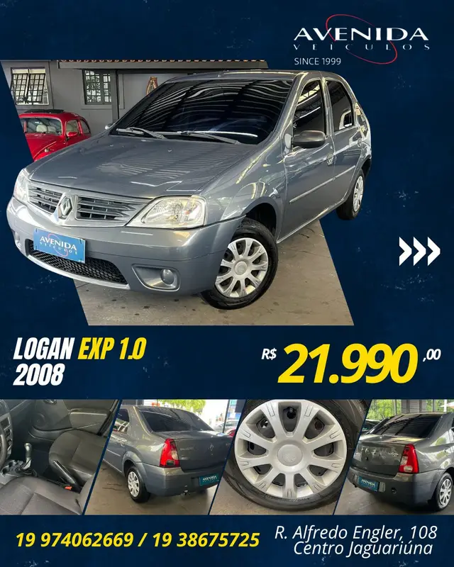 Carro Renault Logan 2008 Expression 1.0 16V (flex)