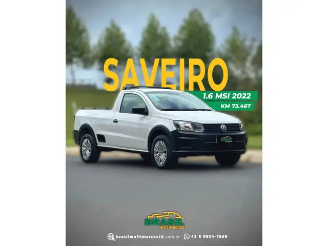 Carro Volkswagen Saveiro 2022 Robust 1.6 MSI CS (Flex)