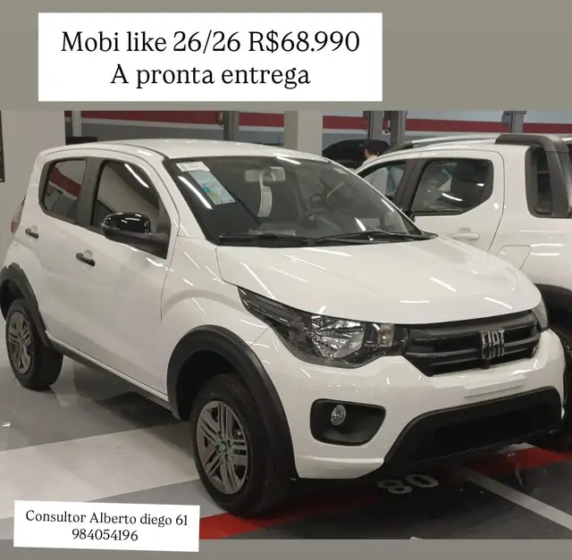 Carro Fiat Mobi 2026 Like 1.0