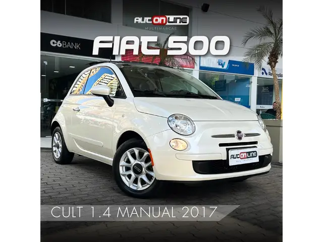Carro Fiat 500 2017 Cult 1.4 Evo (Flex)