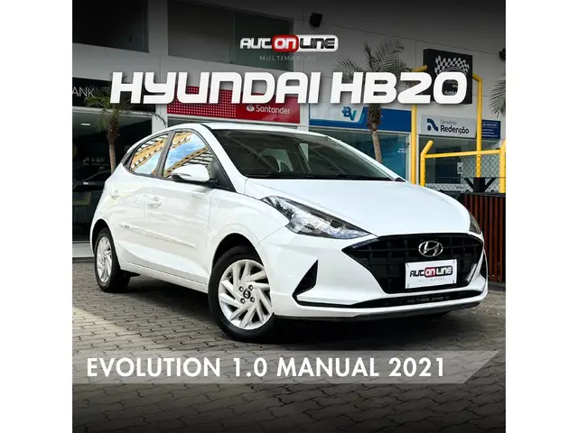 Carro Hyundai HB20 2021 Evolution 1.0