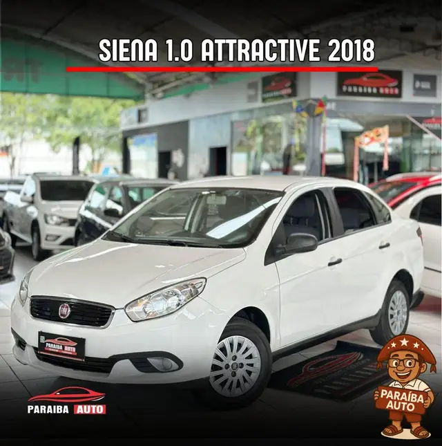 Carro Fiat Grand Siena 2018 Attractive 1.0 (Flex)