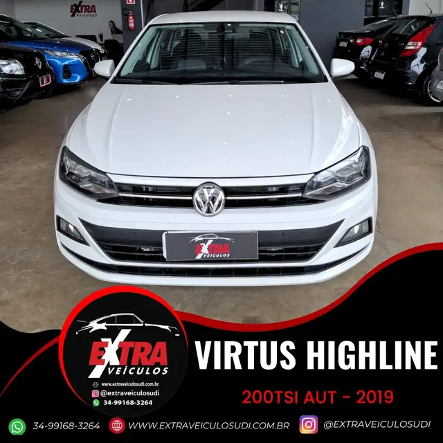 Carro Volkswagen Virtus 2019 1.0 200 TSI Highline (Flex) (Aut)
