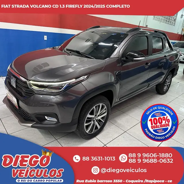Carro Fiat Strada 2025 Volcano 1.3 Flex 8V CD Aut.