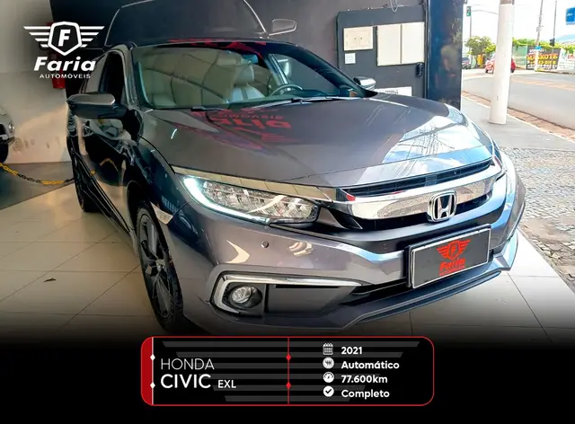 Carro Honda Civic 2021 EXL 2.0 i-VTEC CVT