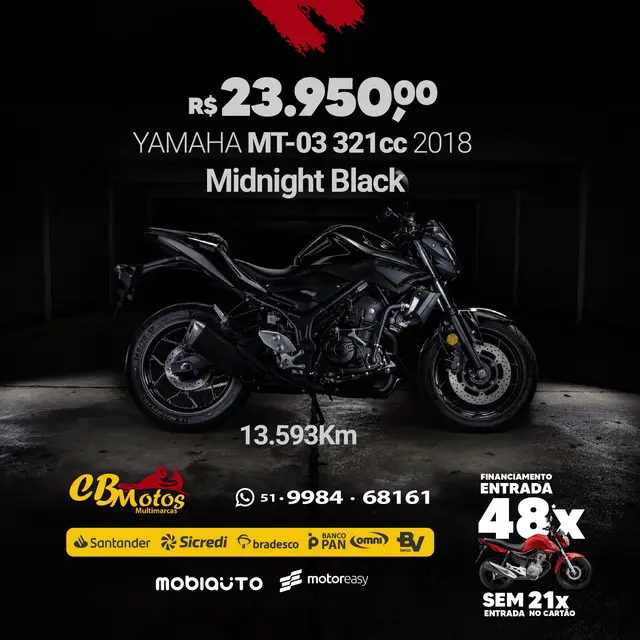 Moto Yamaha MT-03 2018 ABS