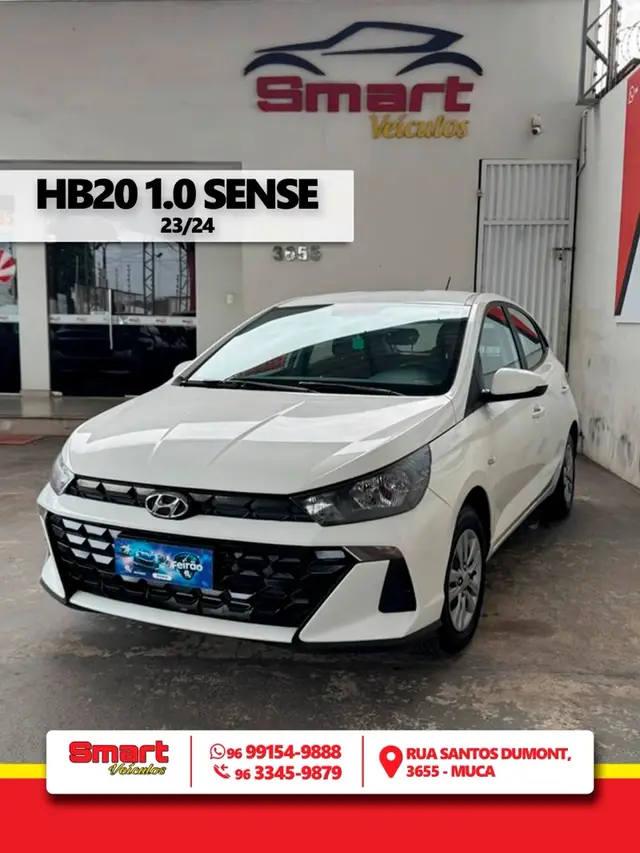 Carro Hyundai HB20 2024 Sense 1.0 (Mec.)