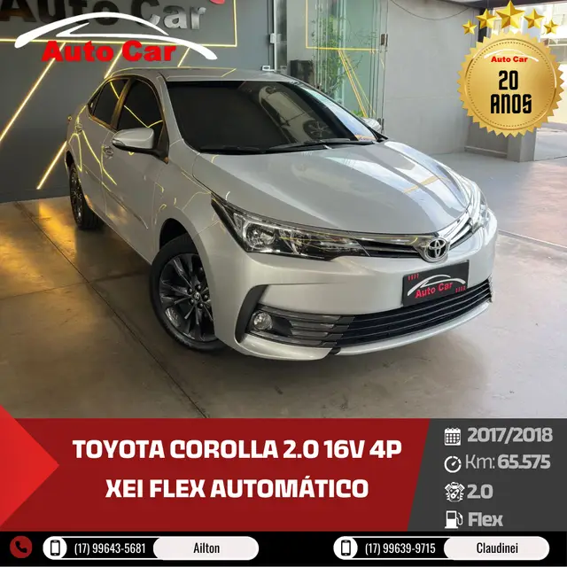 Carro Toyota Corolla 2018 2.0 XEi Multi-Drive S (Flex)