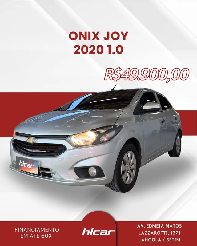 Carro Chevrolet Onix 2020 1.0 Joy SPE/4