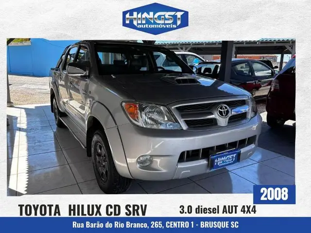 Carro Toyota Hilux Cabine Dupla 2008 Hilux SRV 4X4 3.0 (cab dupla) (aut)