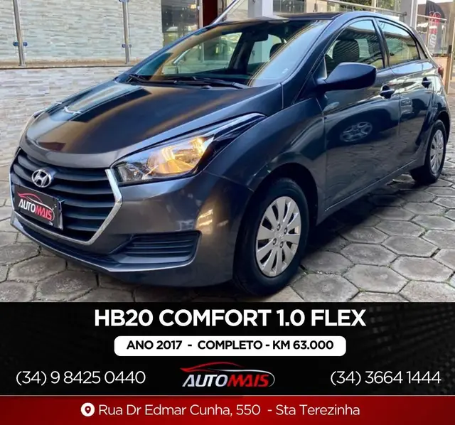 Carro Hyundai HB20 2017 1.0 Comfort Plus (Flex)